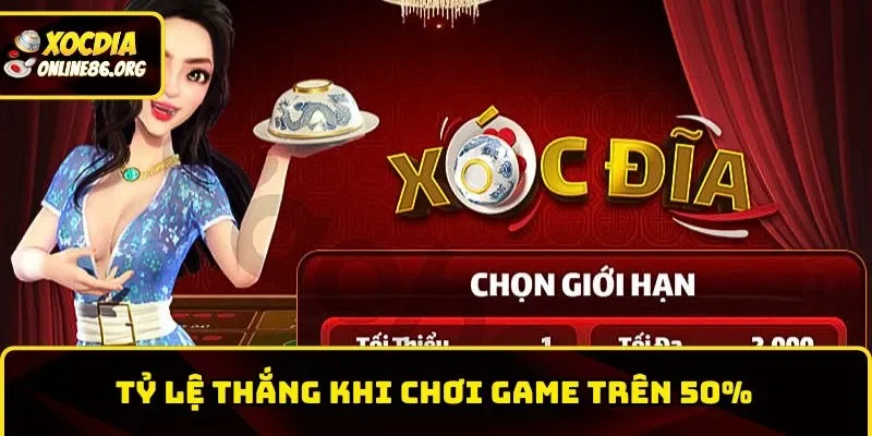 Tỷ lệ thắng khi chơi game trên 50%